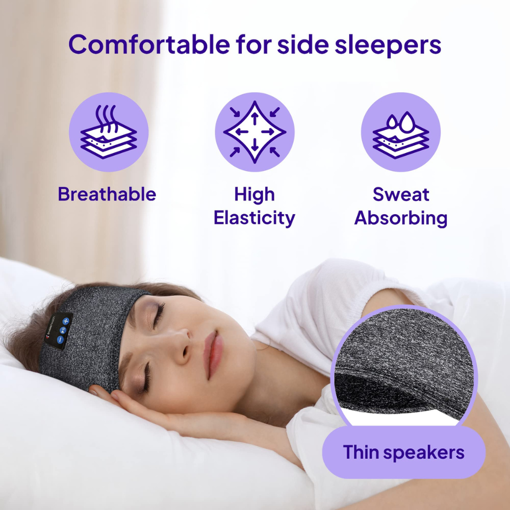 Sleep Mask with Bluetooth Headphones