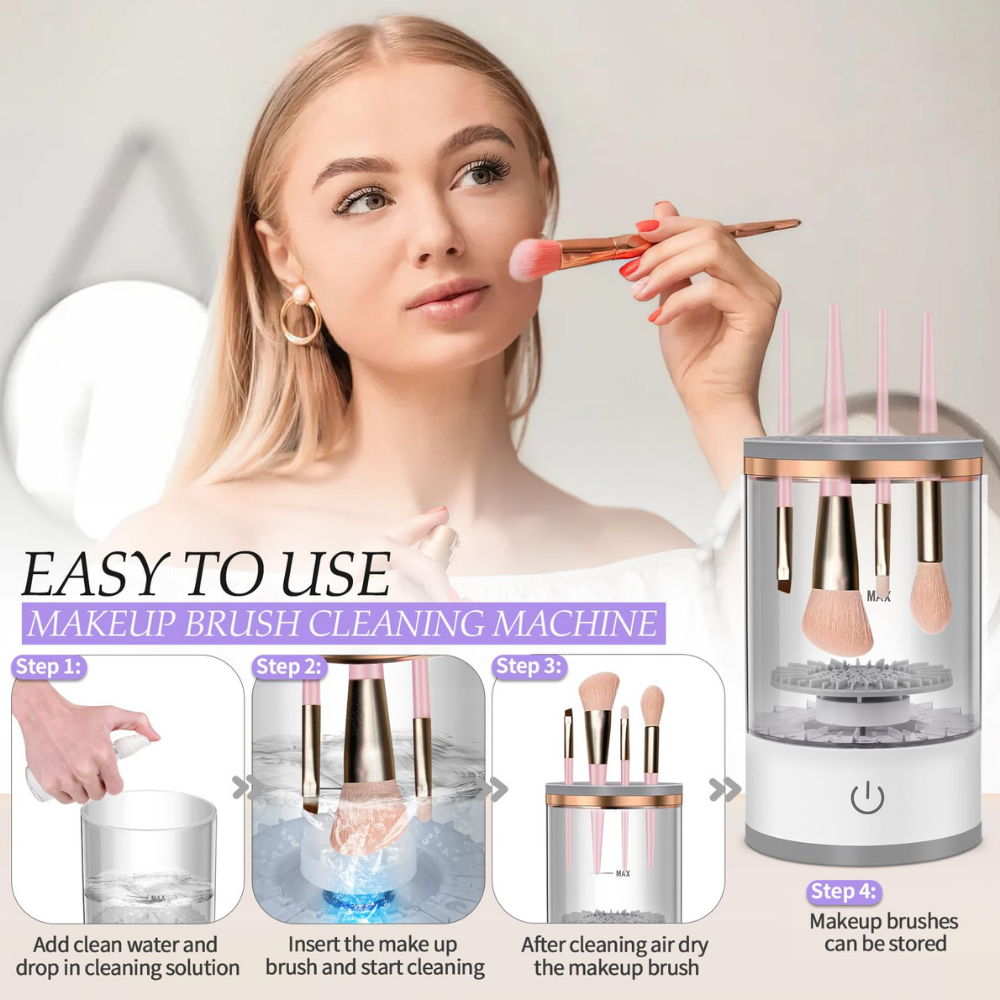 Automatic Makeup Brush Cleaner