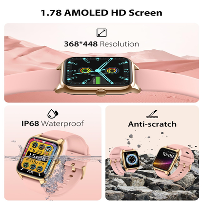 Smart Fitness Watch – Heart Monitor, Music & Bluetooth Calls (1.83")